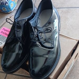 Elegant Black Patent Leather Oxfords